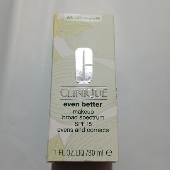 NEW Clinique Even Better Makeup Foundation SPF15 Mahogany WN125 Broad Spectrum - Picture 1 of 6